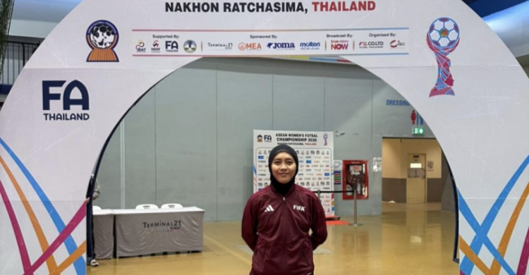 Tita Rosita dipercaya menjadi wasit di event ASEAN Women’s Futsal Championship 2026. Foto : Ist