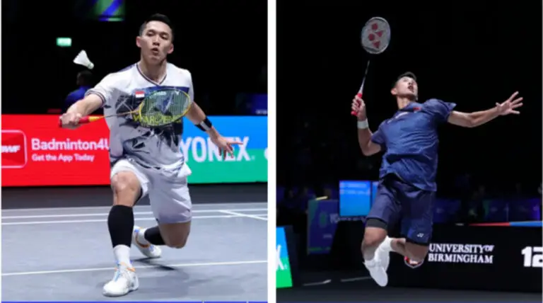 Dua wakil Indonesia di tunggal putra All Englland 2026 Jojo (kiri) dan Alwi Farhan (kanan). Foto : Ist