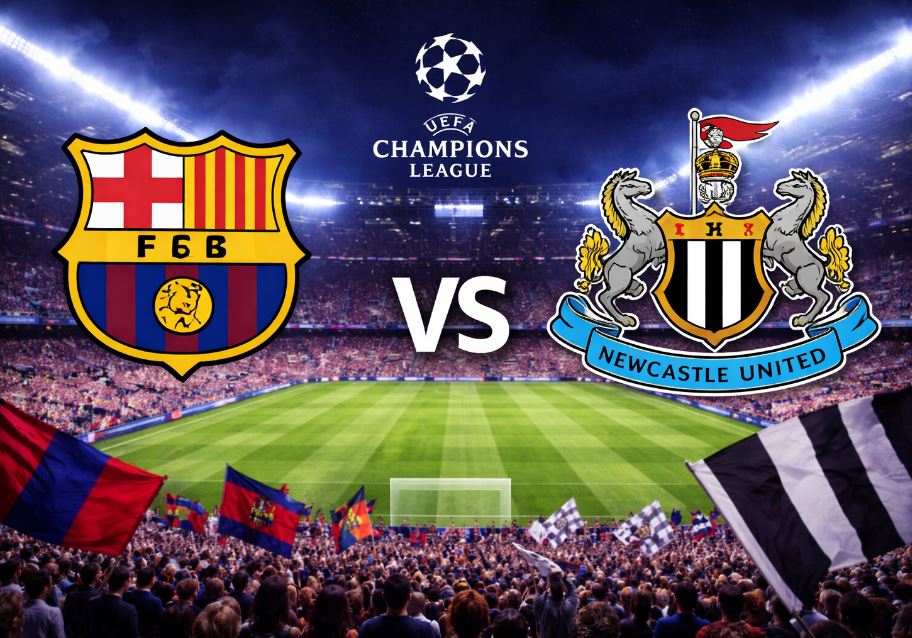 Laga Barca vs Newscastle United berakhir 7-2 untuk kemenangan Barca 7-2. Foto : Ist