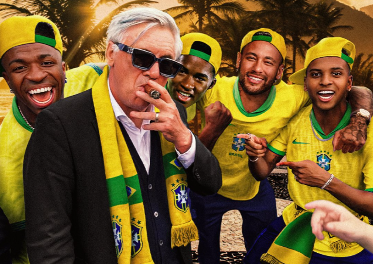 Pelatih Brazil yang baru Carlo Ancelotti. Foto ::Ist
