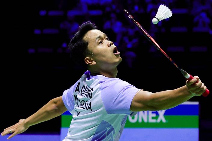 Tunggal putra Anthony Sinisuka Ginting. Foto : Ist