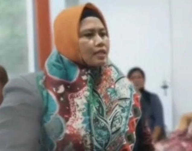 TR Ibu tiri korban NS diduga ikut melakukan penganiayaan. Foto :