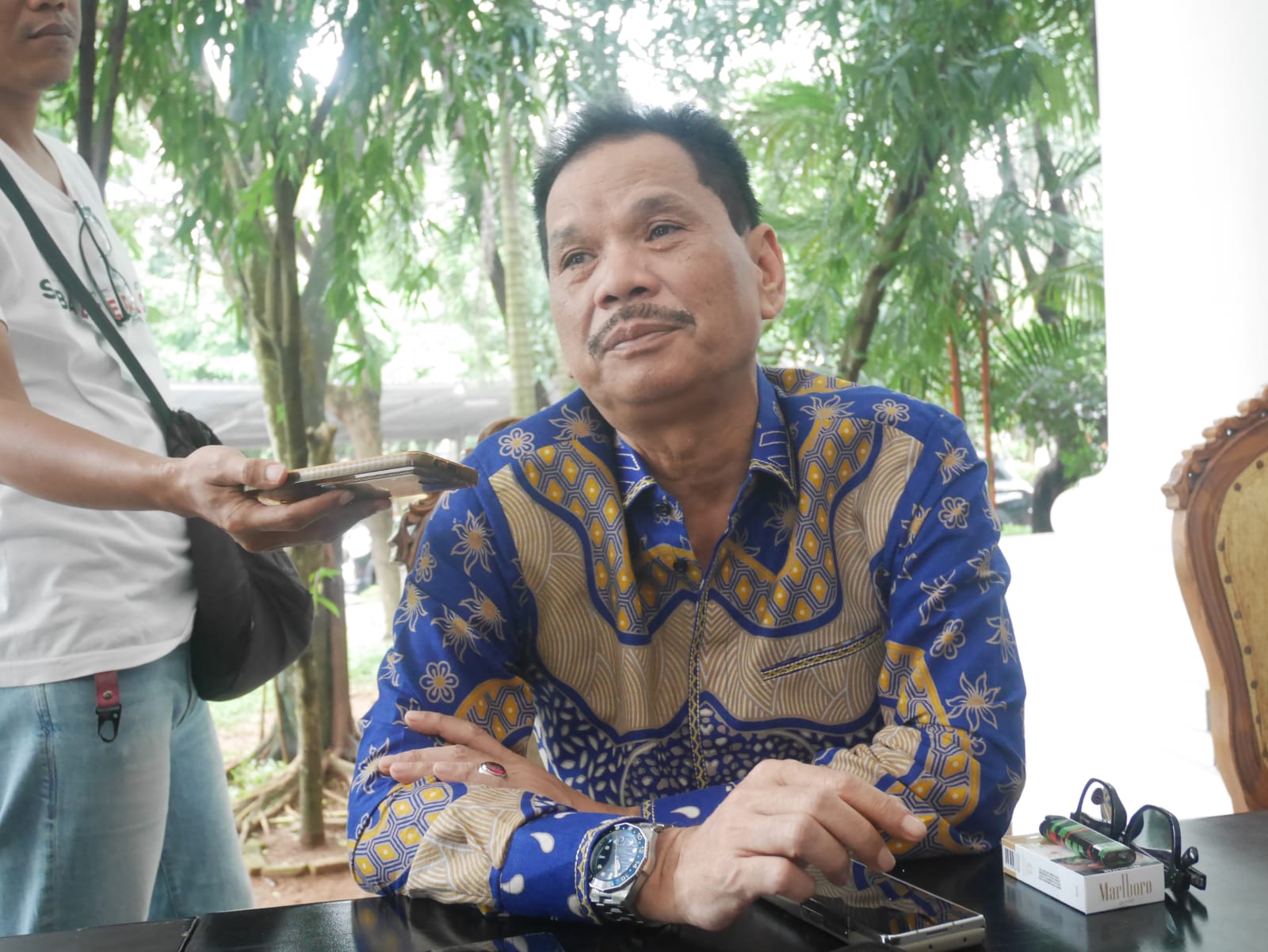 Sekretaris Daerah (Sekda) Kota Serang, Nanang Saefudin, saat diwawancara di Pendopo Gubernur Banten,  di KP3B, Kota Serang, Jumat (27/3/2026).(Ari Supriadi-tangselpos.id)