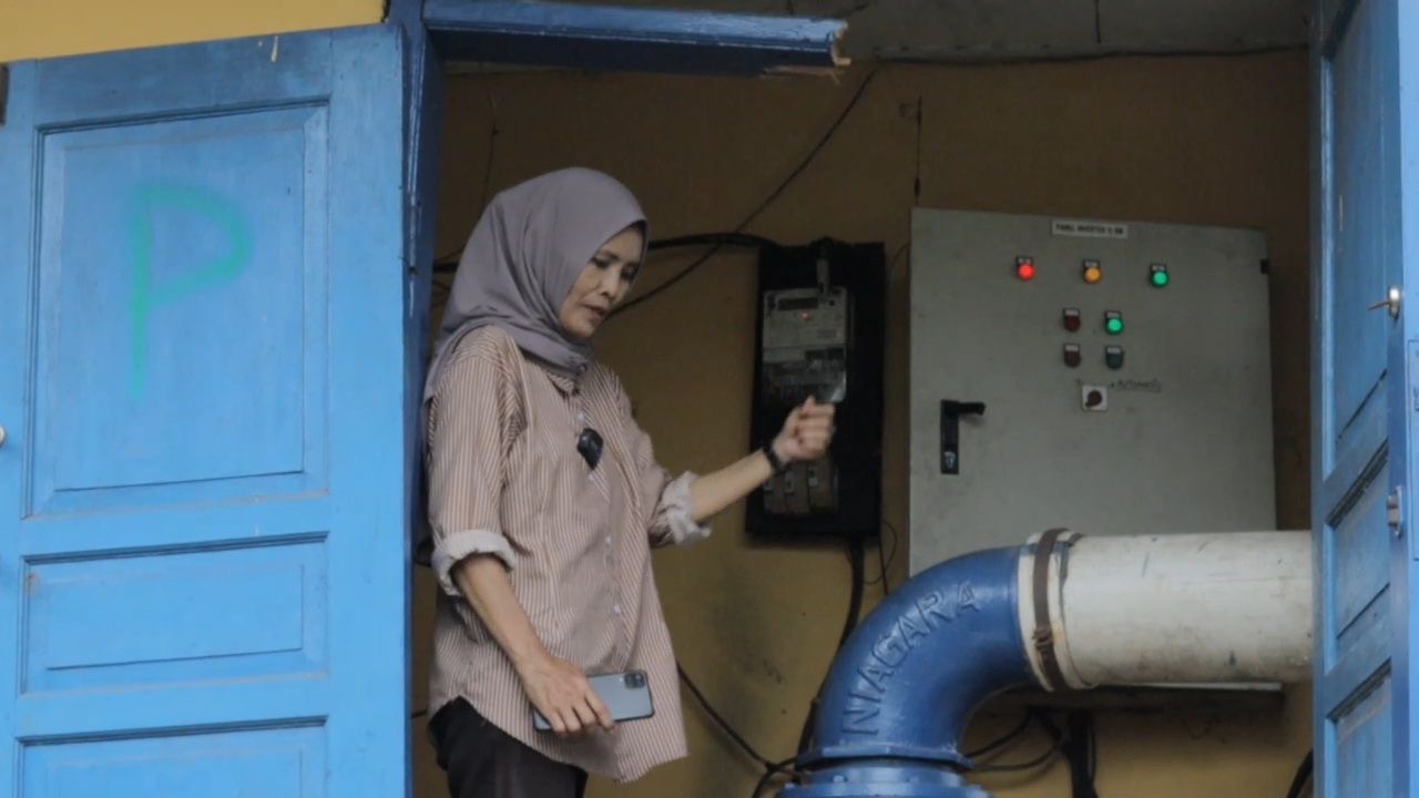 Lokasi pompa penyedot banjir yang dicuri di kawasan Cimone, Kecamatan Karawaci.