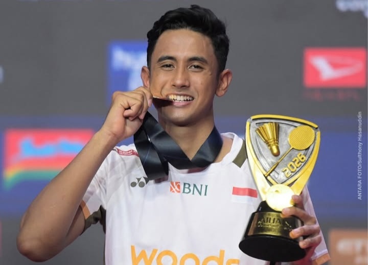 Tunggal putra Indonesia Alwi Farhan. Foto : Ist