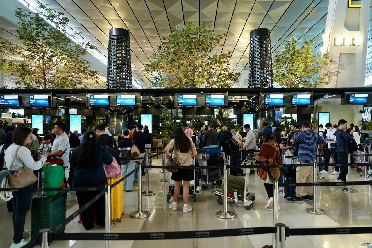 Penumpang arus balik di Terminal 3 Soekarno-Hatta. Foto : Ist