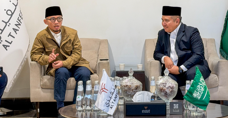 Wakil Menteri Haji dan Umrah RI, Dahnil Anzar Simanjuntak saat kunjungannya ke Arab Saudi. Foto : Ist