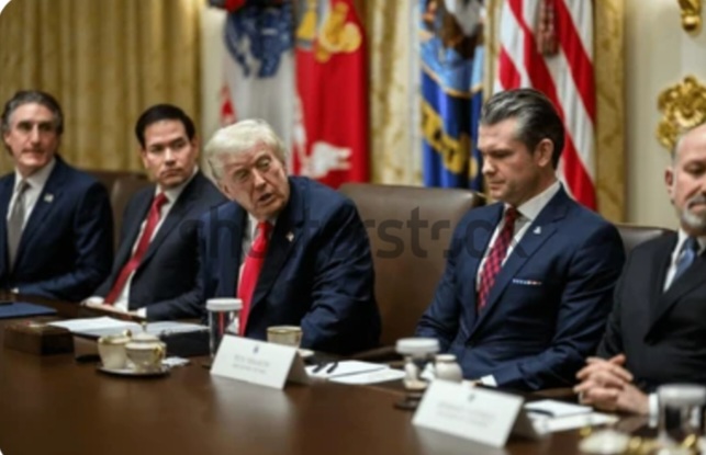 Presiden AS Donald Trump dalam sidang kabinet. Foto : Ist