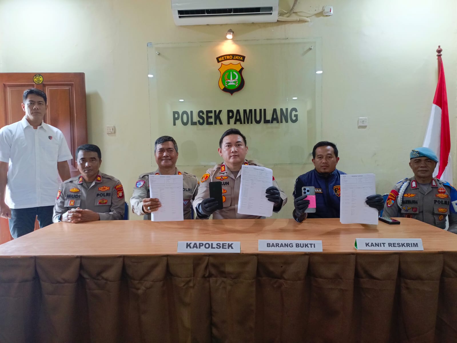 Polsek Pamulang berhasil ungkap kasus penipuaan berupa investasi bodong.