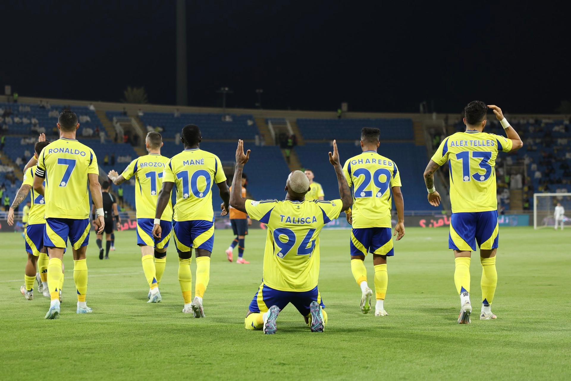 Selebrasi skuad Al Nassr. Foto :: Ist