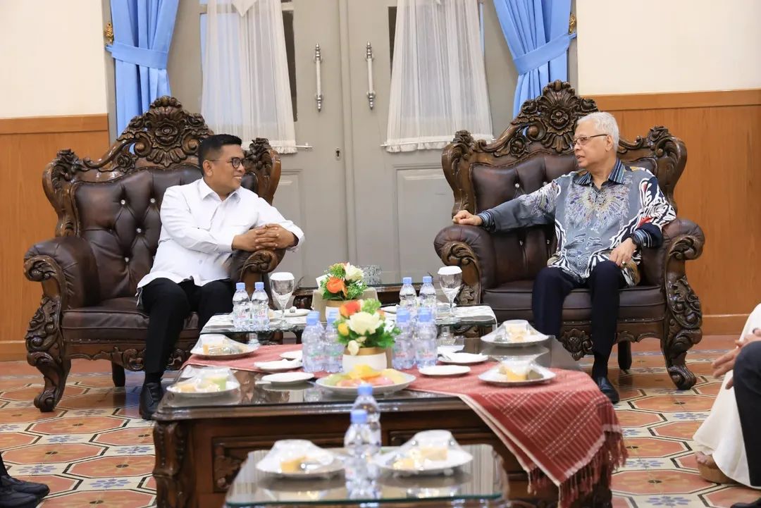 Gubernur Andra Soni saat menerima tamu ex PM Malaysia  Ismail Sabri Yaakob. Foto : Humas Pemprov