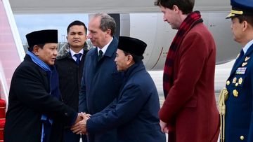 Presiden Prabowo saat tiba di Paris. Foto ; Ist