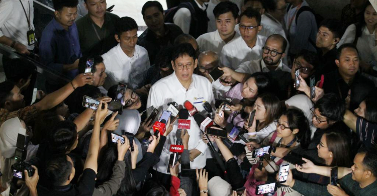 Menteri Keuangan Purbaya saat menggelar konferensi pers. Foto : Ist