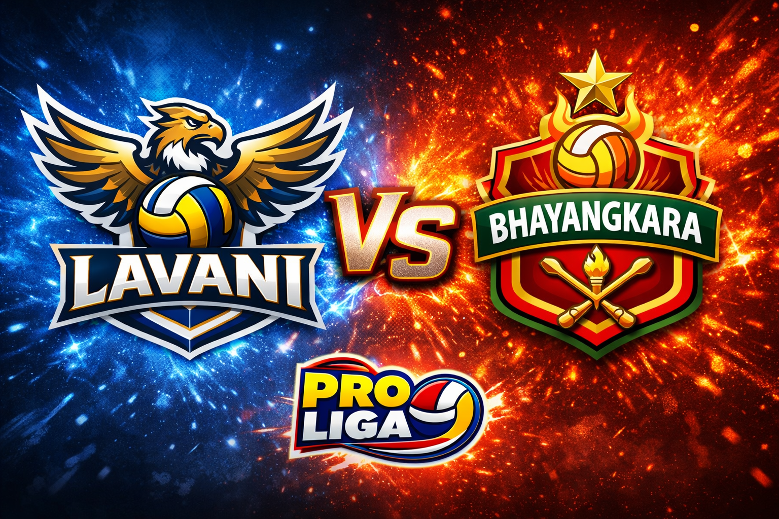 Klub Lavani vs Bhayangkara jadi laga pembuka putra seri Proliga Solo. Foto : Ist