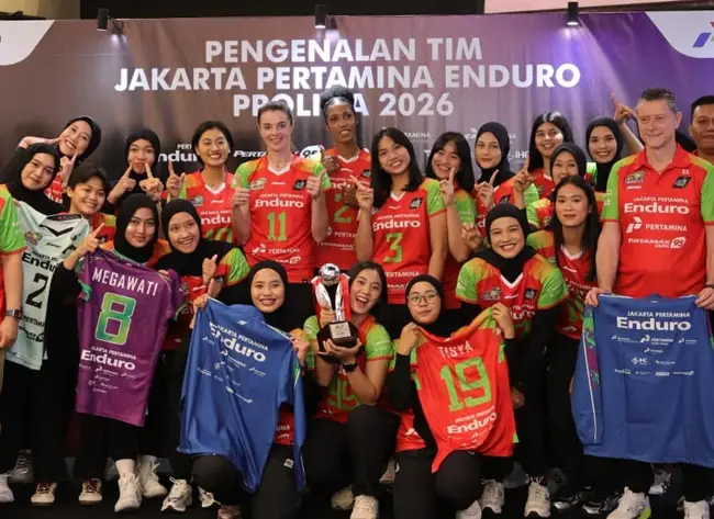 Tim putri Jakarta Pertamina Enduro kandidat Juara Proliga Putri 2026. Foto : Ist