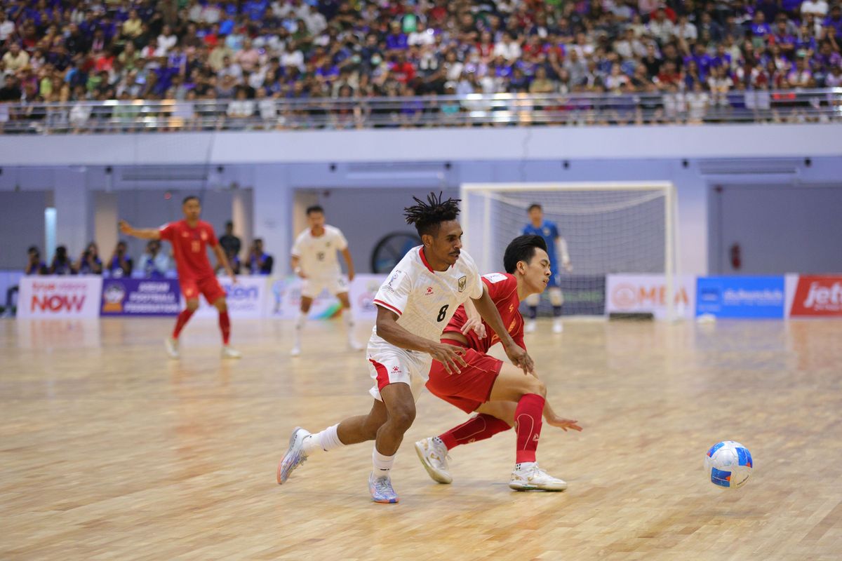Laga partai final Piala AFF Futsal 2026 Timnas Indonesia kalah 1-2 tuan rumah Thailand. Foto : Ist