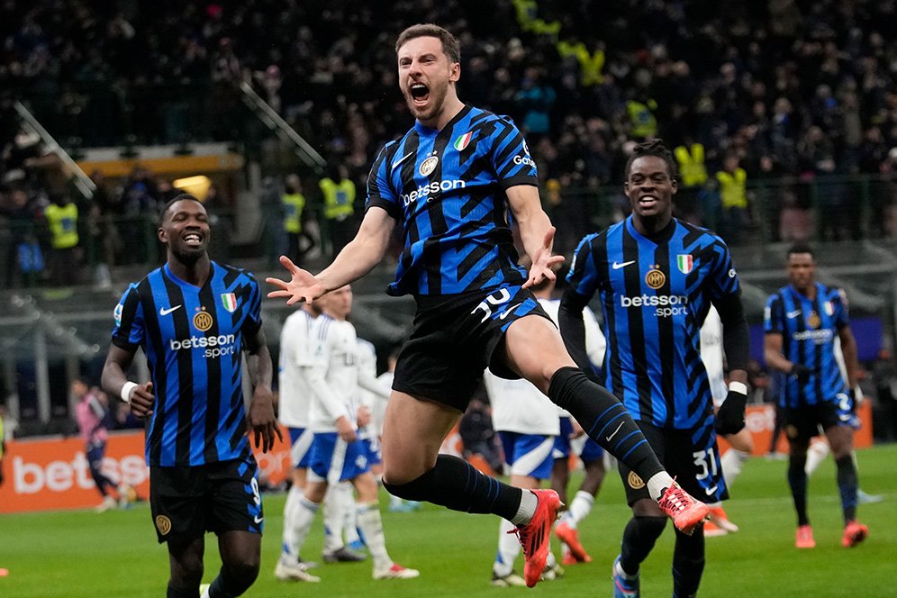 Laga Inter Milan vs Como dimenangkan Inter Milan dengan skor 4-3. Foto : Ist