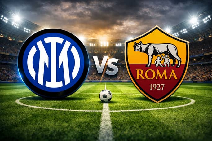 Laga Inter Milan vs AS Roma berkesudahan 5-2 untuk Inter Milan. Foto : Ist