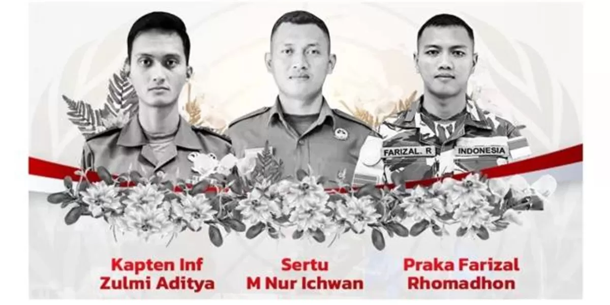 Prajurit TNI yang gugur di Lebanon. Foto : Ist