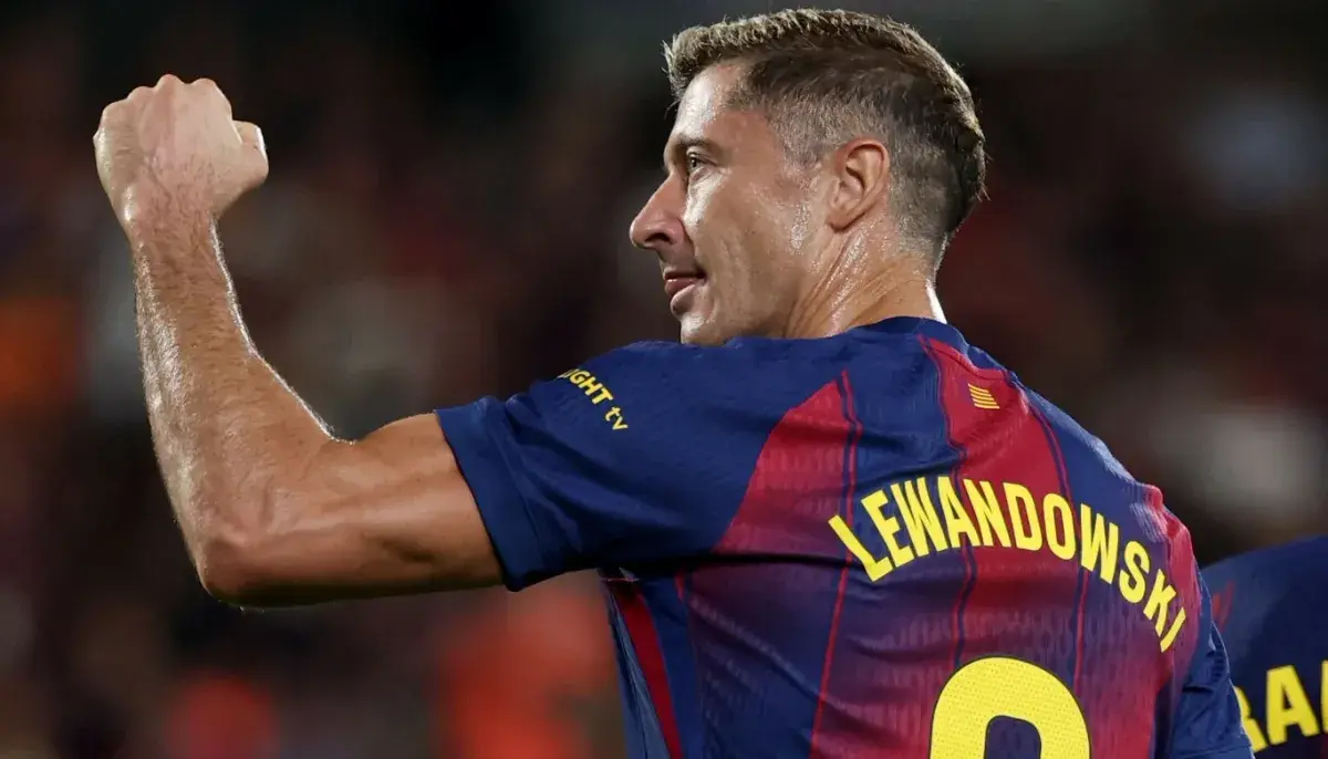 Skuad Barcelona Robert Lewandowski. Foto : Ist