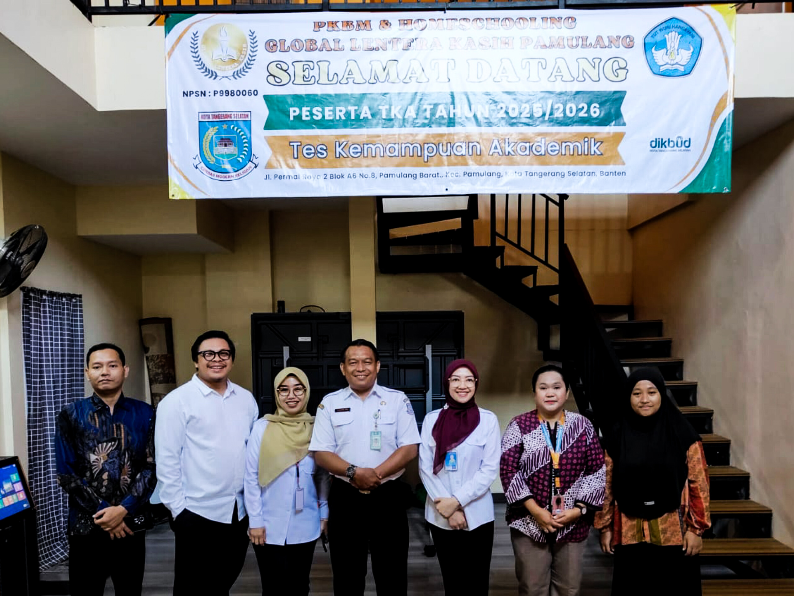 Monitoring pelaksanaan Tes Kemampuan Akademik (TKA) pada satuan pendidikan Pusat Kegiatan Belajar Masyarakat (PKBM). (tangselpos.id/irm)