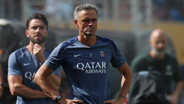 Pelatih PSG, Luis Enrique. Foto : Ist