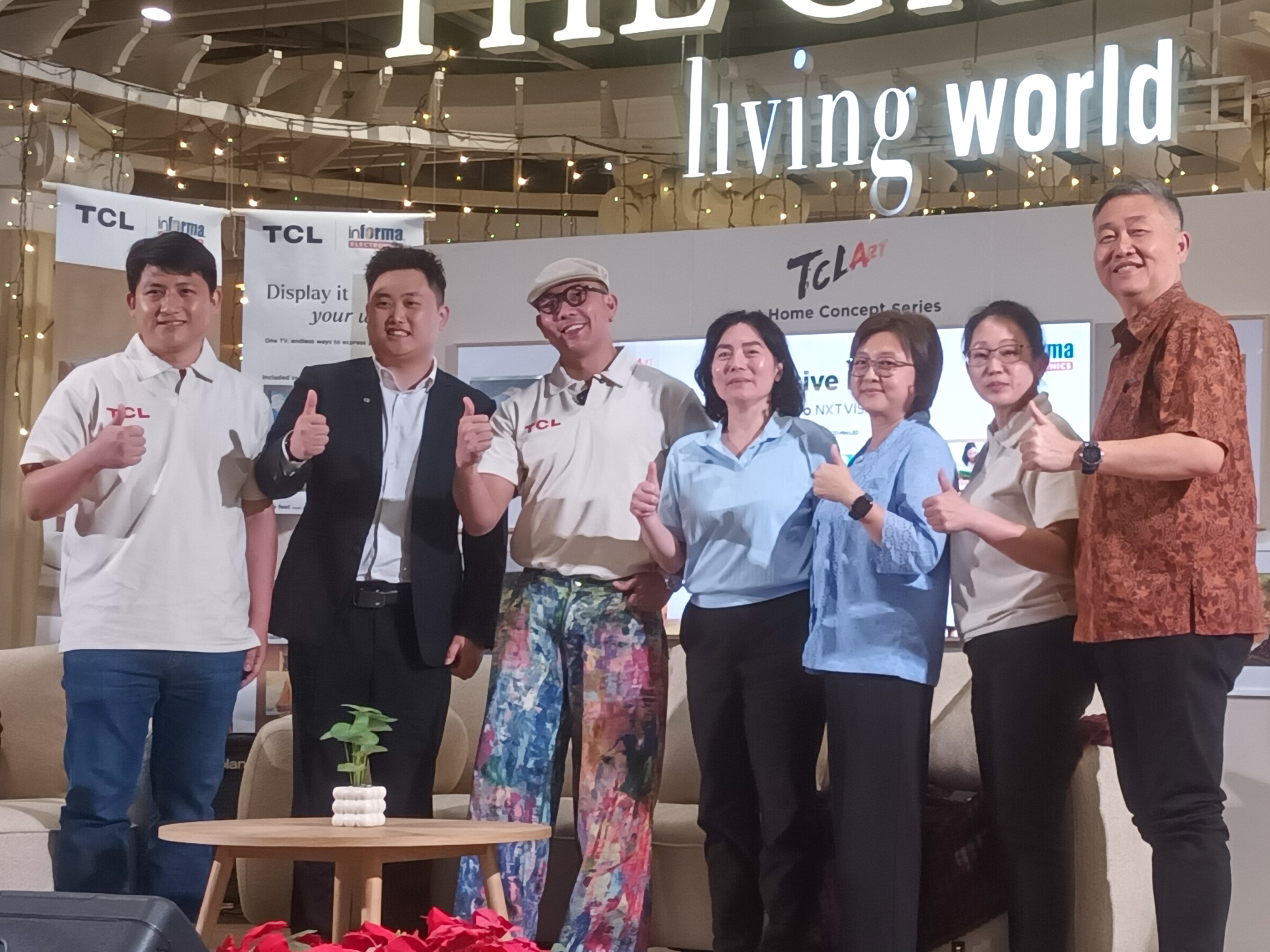 Peluncuran TCL A400 Pro NXT VISION TV di The Garden Living World Alam Sutra, Kamis (9/4/2026). (tangselpos.id/lim)