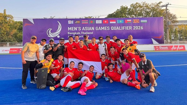 Timnas Hoki Indonesia berhasil lolos ke Asian Games Nagoya 2026. Foto : Ist
