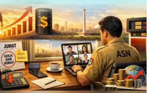 Ilustrasi WFH ASN. Foto : Ist