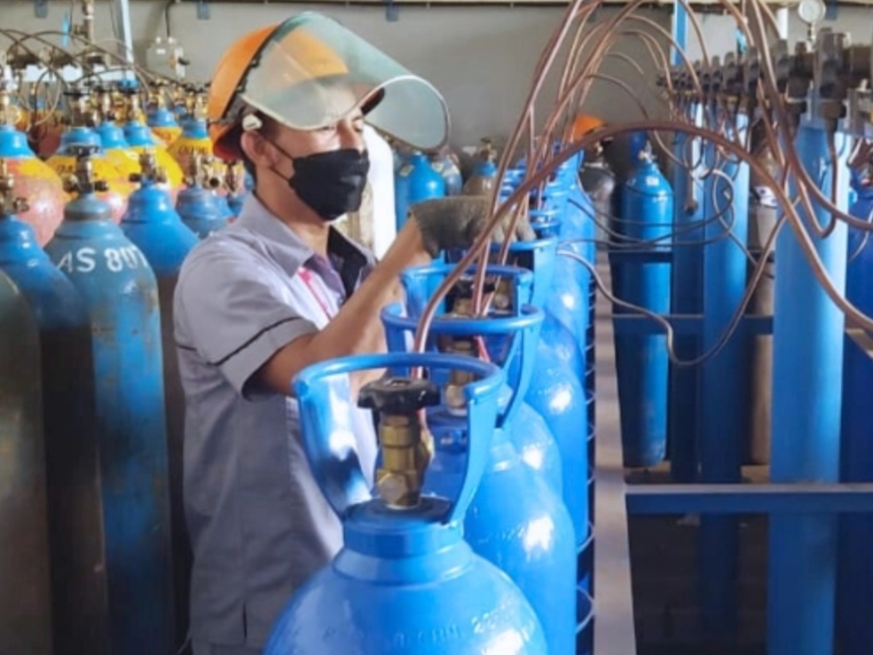 Pengisian LPG. Foto : Ist