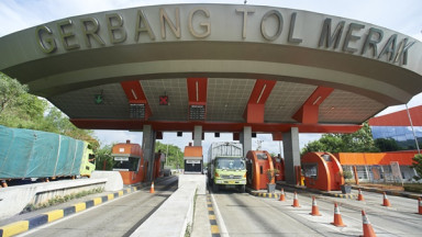 Gerbang tol Merak. Foto : Ist