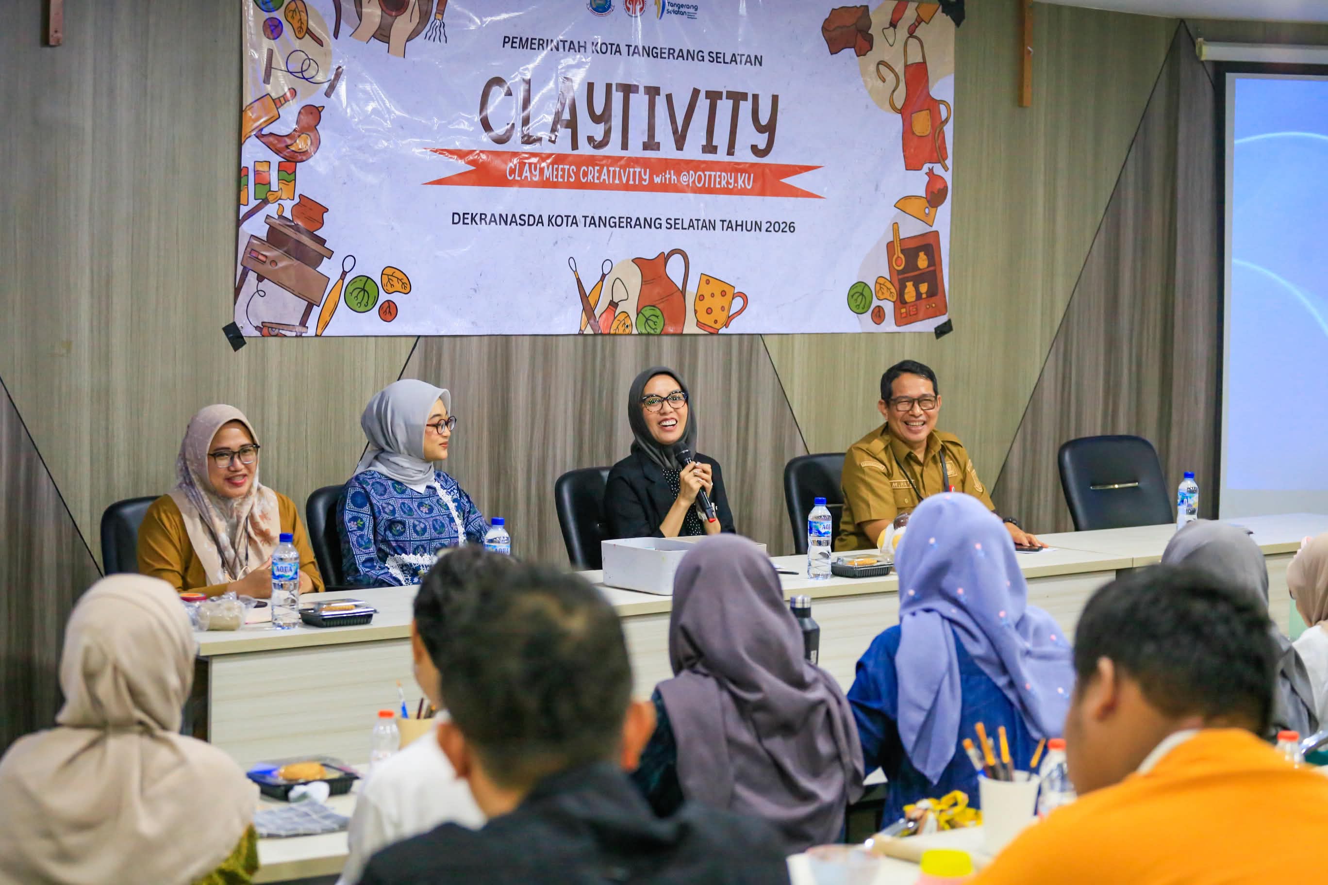 Workshop Claytivity di Gedung 3 Lantai 3A, Puspemkot Tangsel, Selasa (19/5). (tangselpos.id/irm)