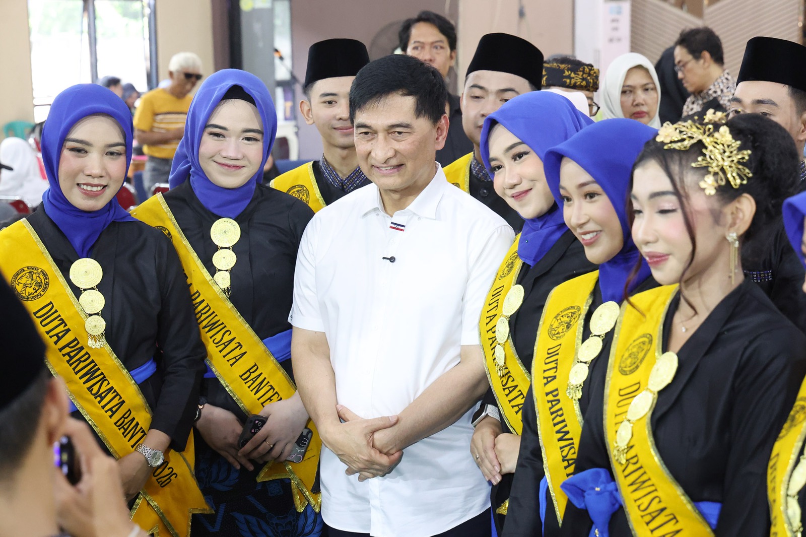 Wakil Gubernur Banten A Dimyati Natakusumah, saat membuka Grand Final Duta Pariwisata Banten 2026 di Gedung Serba Guna (GSG) Kecamatan Sindangjaya, Kabupaten Tangerang, Sabtu (2/5). BIRO ADPIM PEMPROV BANTEN