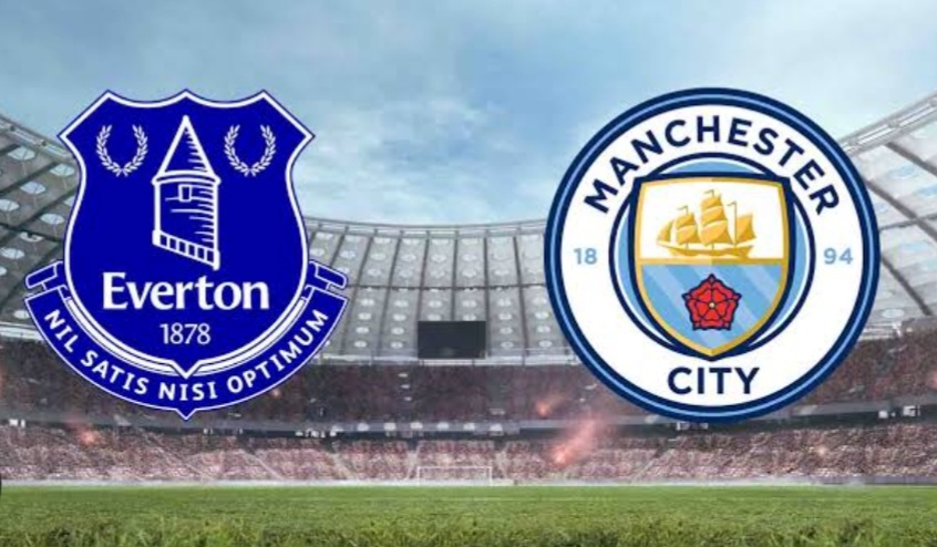 Laga Everton vs Manchester City berakhir seri 3-3. Foto : Ist