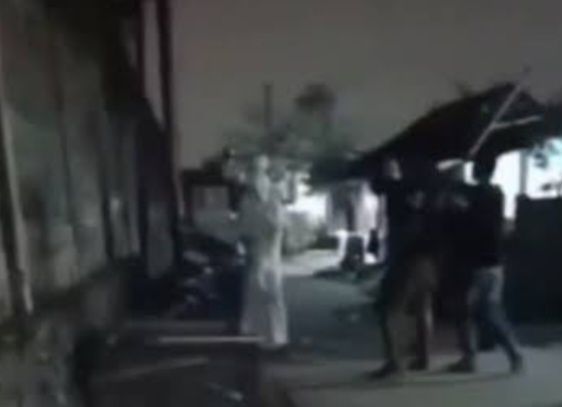 Viral pocong di Tangerang. Foto : Ist