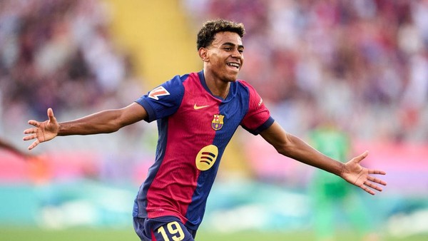 Pemain muda Barca Lamine Yamal. Foto : Ist