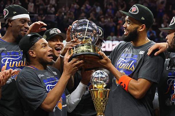 New York Knicks Juara Wilayah Timur NBA sehingga lolos ke NBA Finals 2026, Selasa (26/5/2026). Foto : Ist