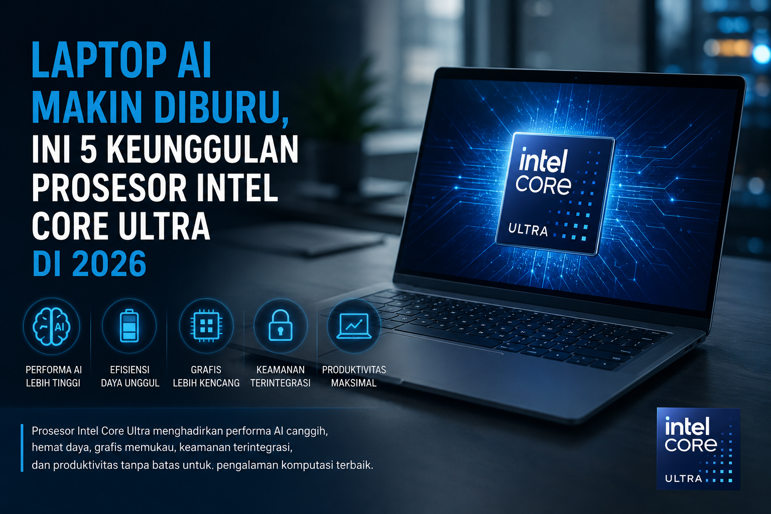 Keunggulan Prosesor Intel Core Ultra di 2026. (Ist)