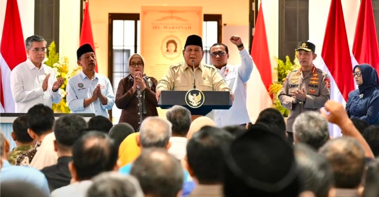 Presiden Prabowo saat peresmian Musium Mursinah di znganjuk, Jawa Timur, Sabtu (26/5/2026). Foto : Ist