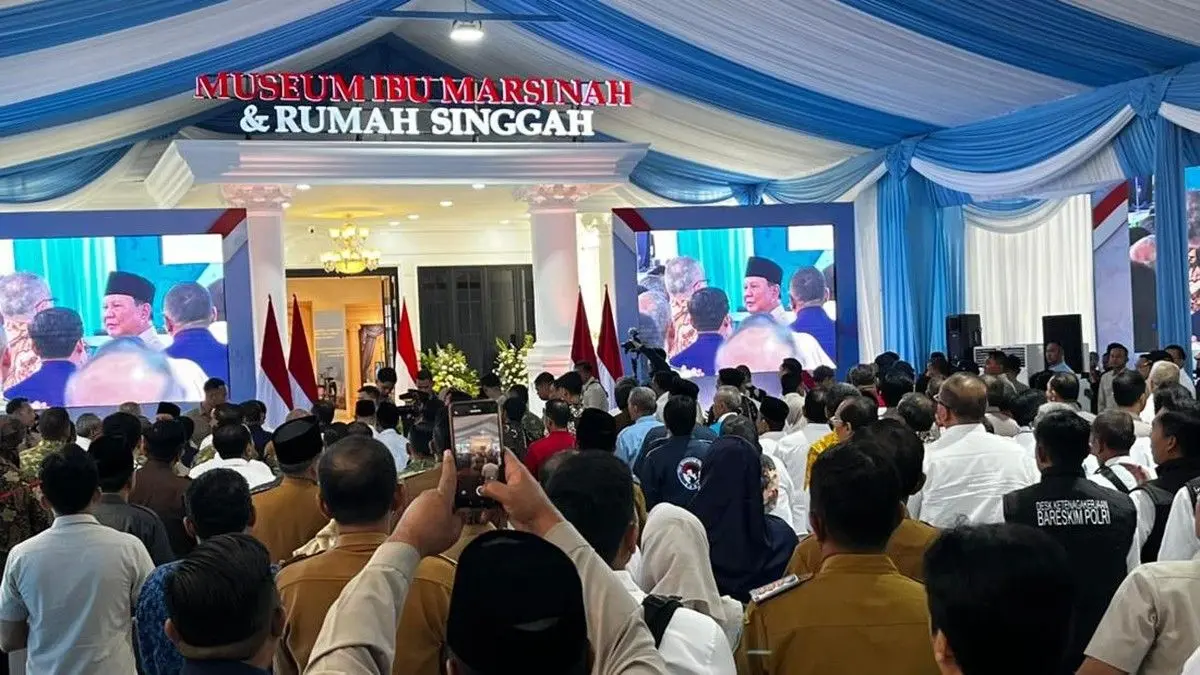 Presiden Prabowo meresmikan Museum Marsinah dan Rumah Singgah di Kabupaten Nganjuk, Jawa Timur, Sabtu (16/5/2026). Foto : Ist