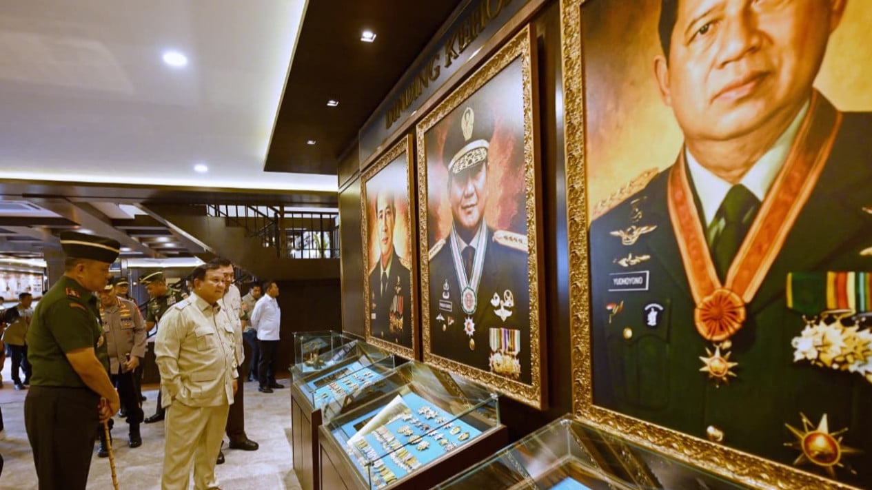 Presiden Prabowo saat berada di Seskoad Bandung, Senin (25/5/2026). Foto : Ist