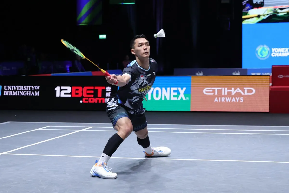 Jonatan Christie harus gugur di babak pertama Singapore Open 2026. Foto : Ist