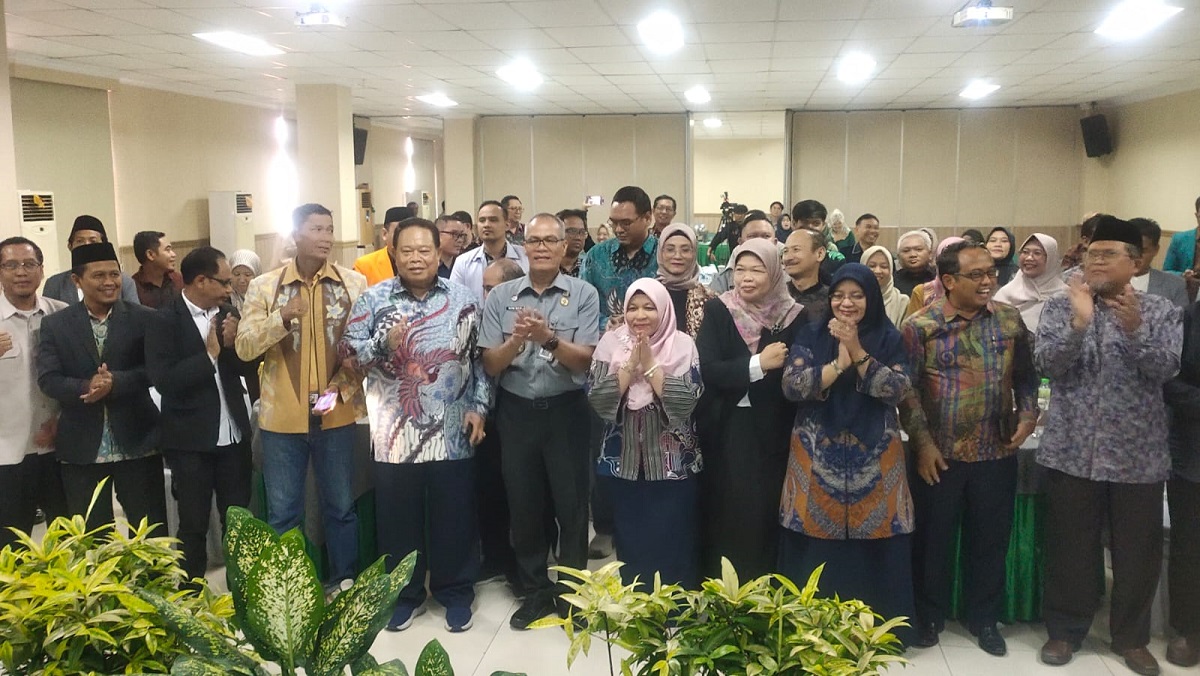 Perguruan tinggi di Banten beserta Kepala Kantor Wilayah Kemenkum Banten menjalin kolaborasi terkait penguatan perlindungan kekayaan intelektual kampus, kemarin. ISTIMEWA