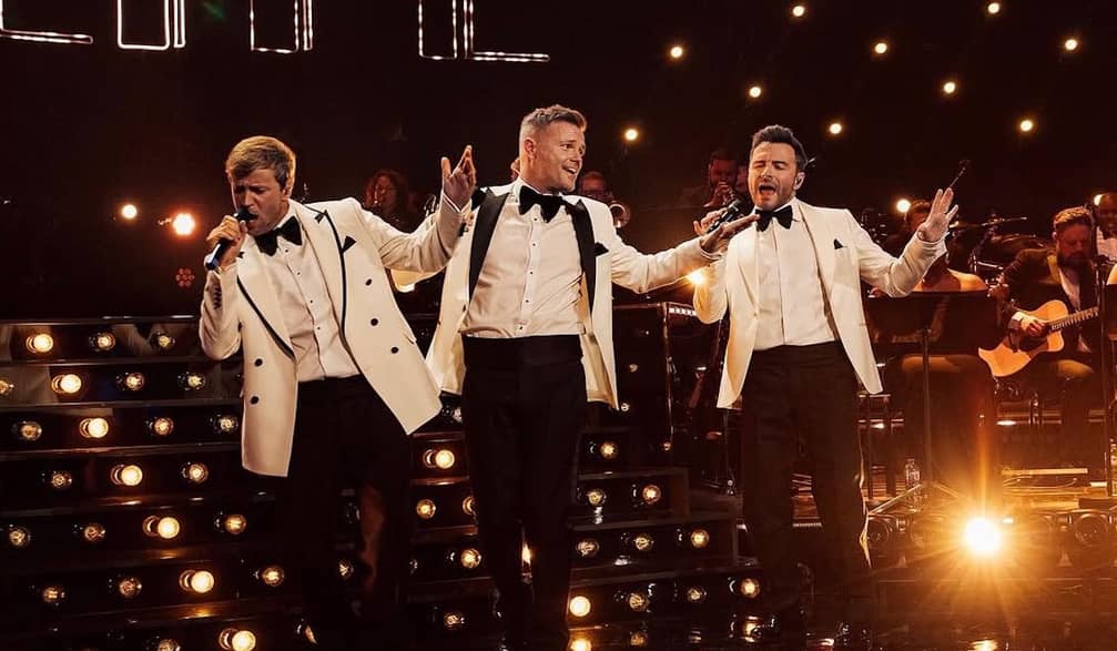 Aksi panggung Westlife. Foto : Ist