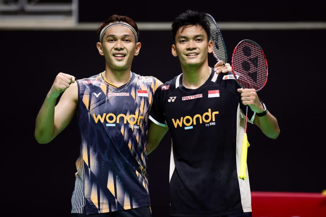 Pasangan ganda putra Fajar/Alfian. Foto : Ist