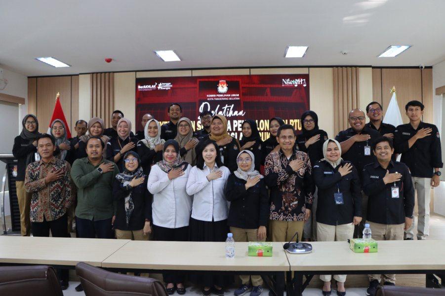 JAGA KUALITAS - Komisi Pemilihan Umum (KPU) Tangsel terus memperkuat kapasitas sumber daya manusia (SDM).
