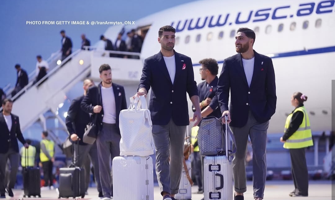 Skuad Iran mendarat di Meksiko. Foto : Ist