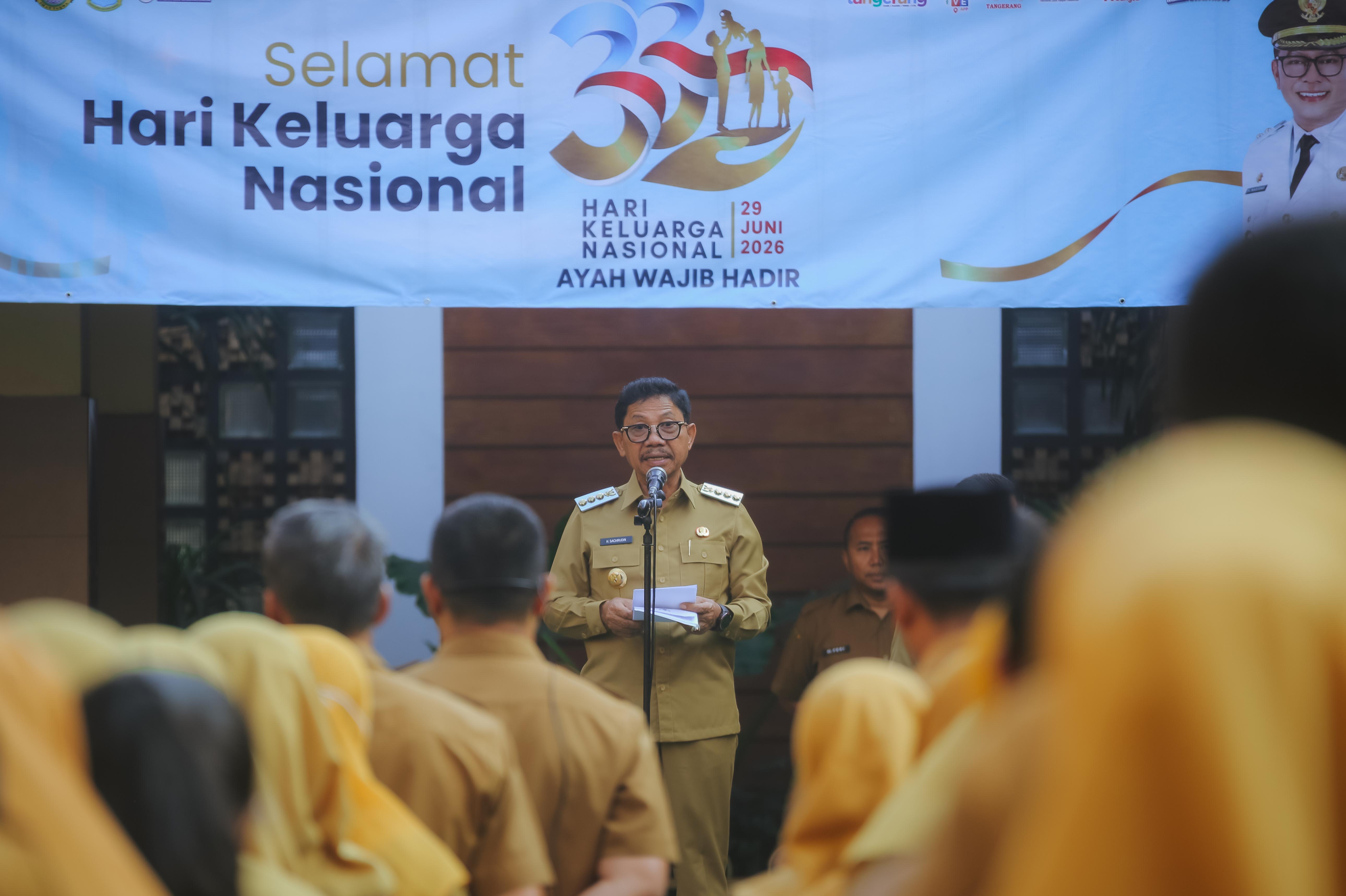 Wali kota Tangerang saat memimpin Harganas, kemarin. ISTIMEWA