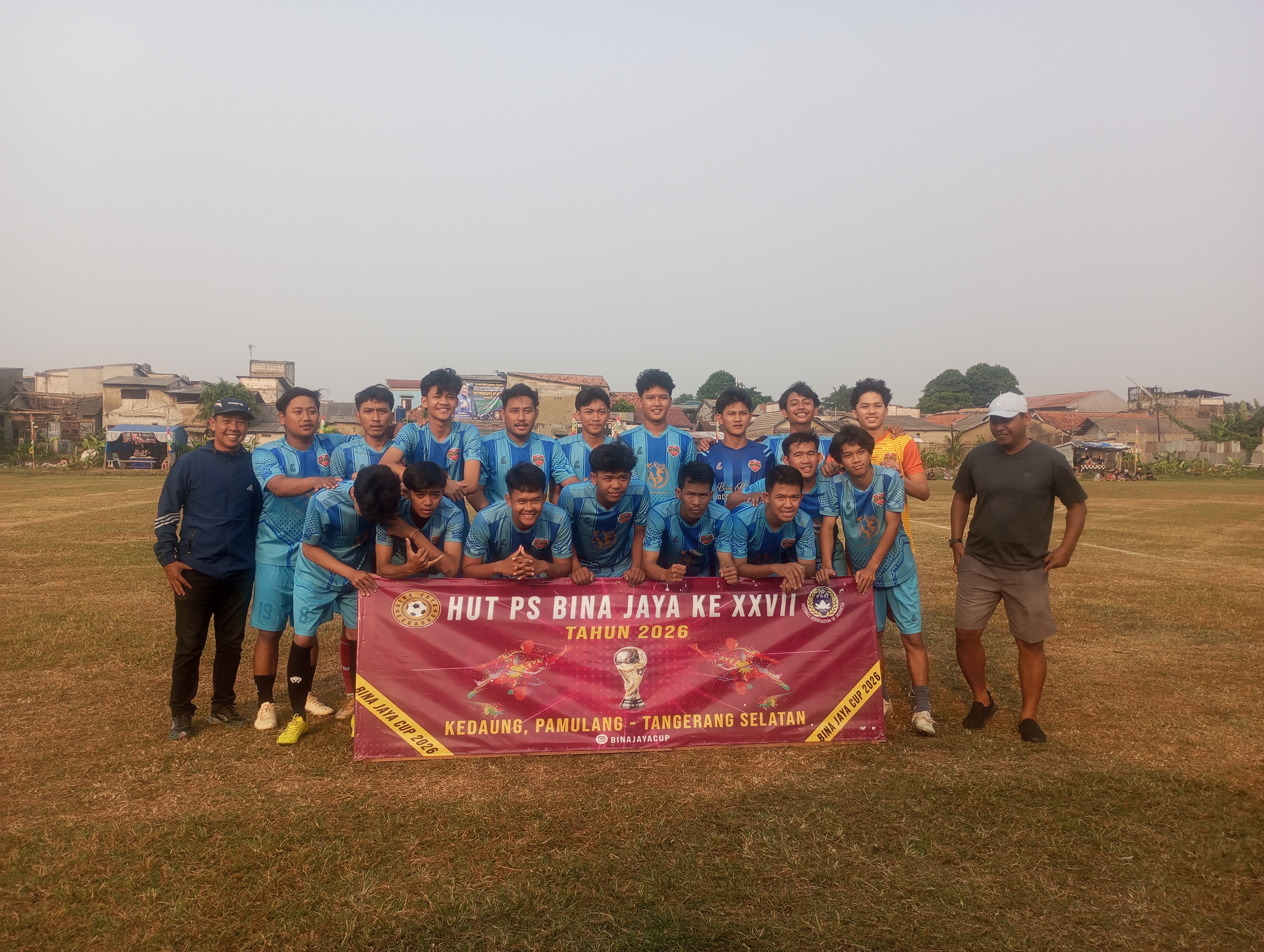 Skuad Bina Remaja mayoritas dihuni para pemain muda saat lawan Belarusah FC pada Kamis (11/06/2026).(tangselpos.id).