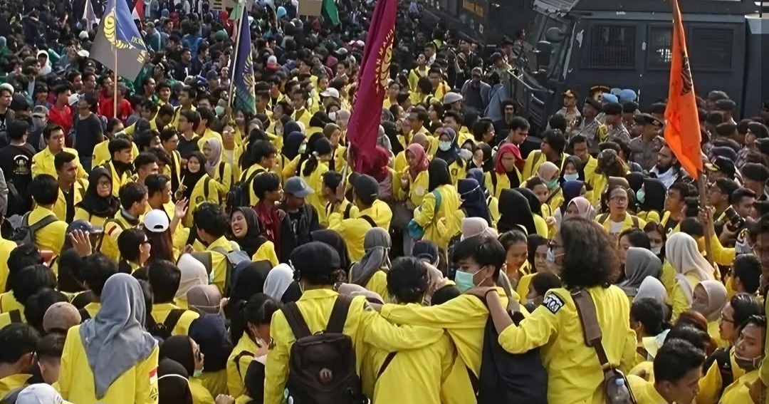 Suasana demo di Bundera HI, Jumat (12/6/2026). Foto : Ist